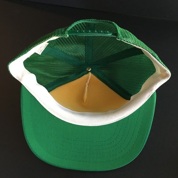NEW Vintage 1980's Moosehead Beer Green White Trucker Hat Cap Polyfoam Snapback - Picture 10 of 13